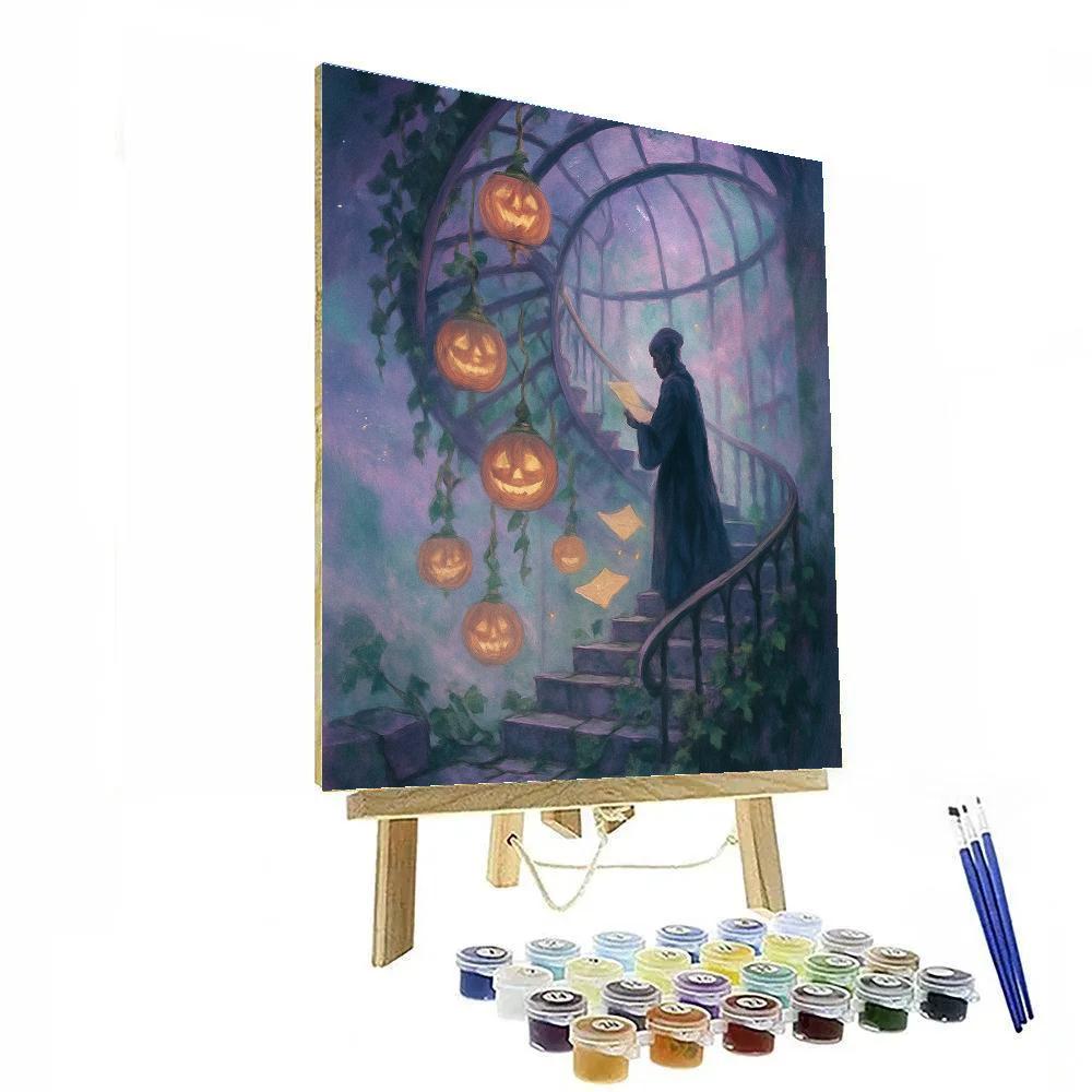 The Pumpkin Conservatory Tower DIY paint by numbers