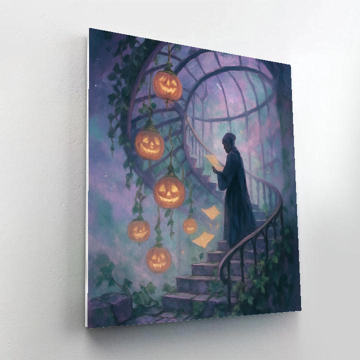 The Pumpkin Conservatory Tower DIY paint by numbers