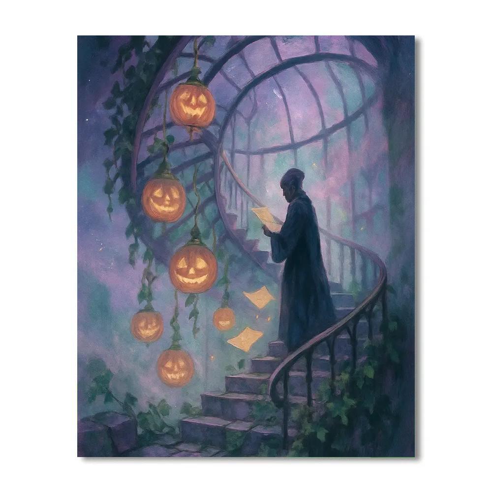 The Pumpkin Conservatory Tower DIY paint by numbers