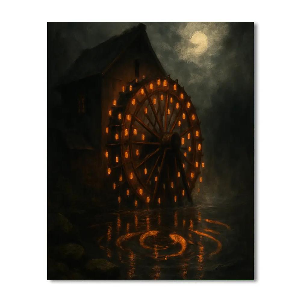 Lanternmill By Moonwater Number painting