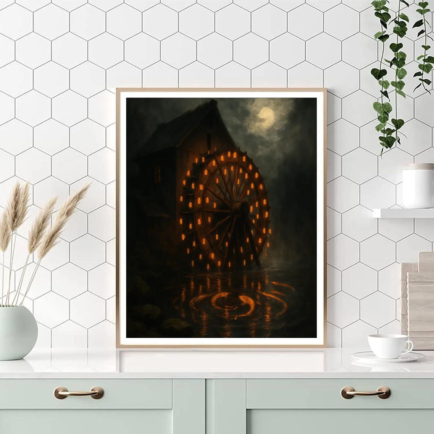 Lanternmill By Moonwater Number painting