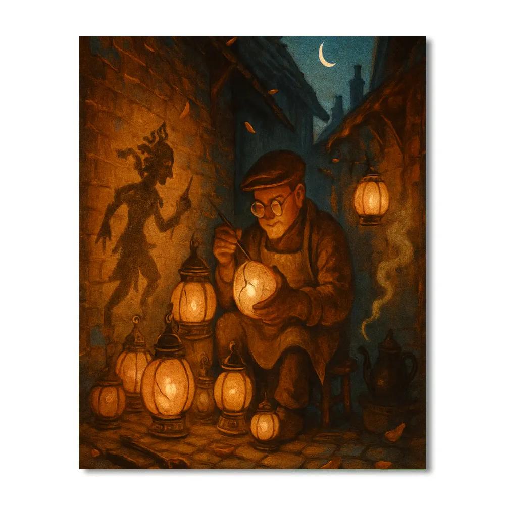 The Lanternwrights Alley painting number kit