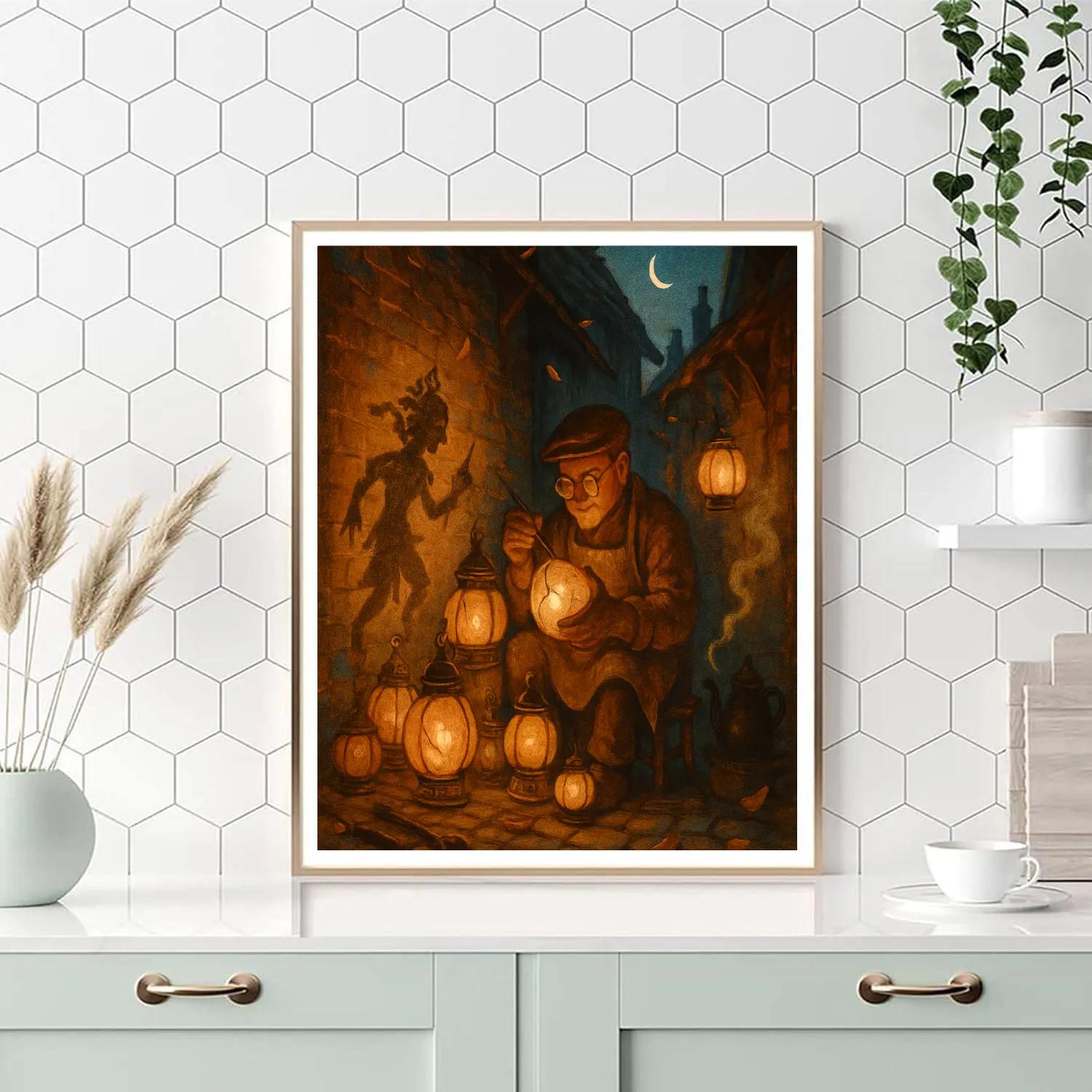 The Lanternwrights Alley painting number kit