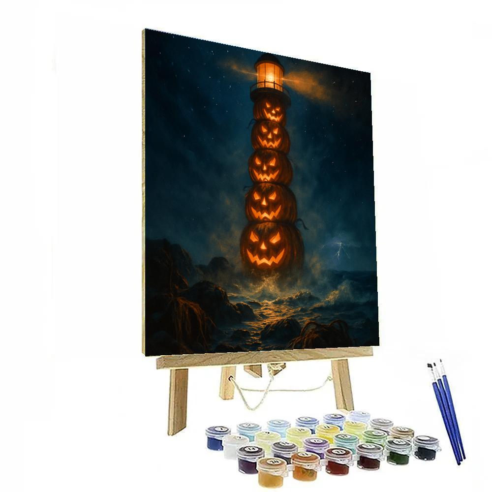 Pumpkin Beacon Of The Old Wharf Painting by numbers kit