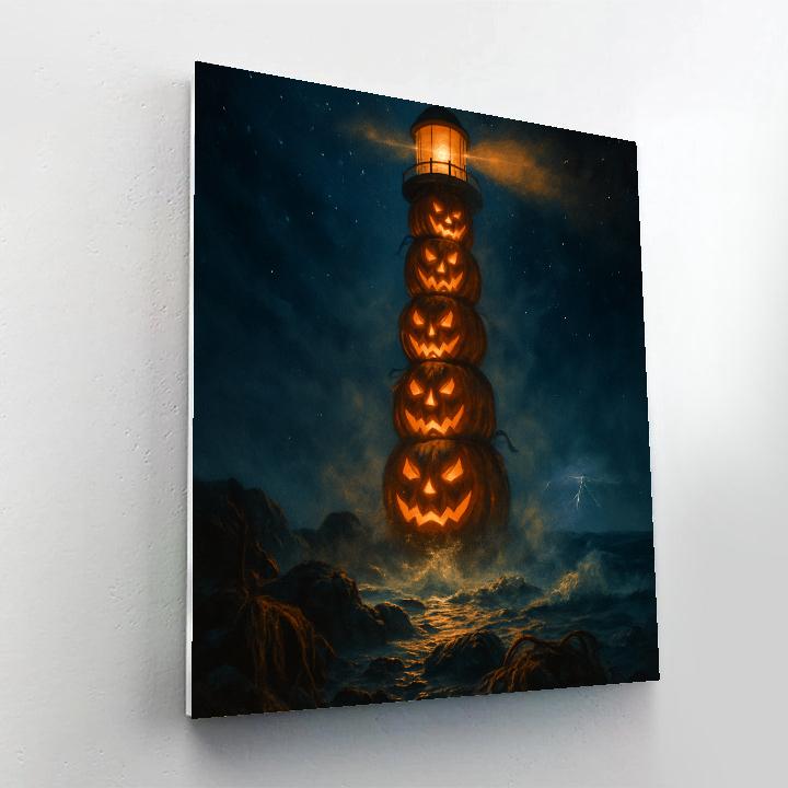 Pumpkin Beacon Of The Old Wharf Painting by numbers kit