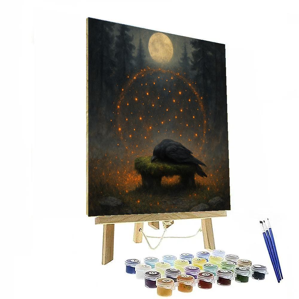 The Emberfield Circle Paint by numbers art