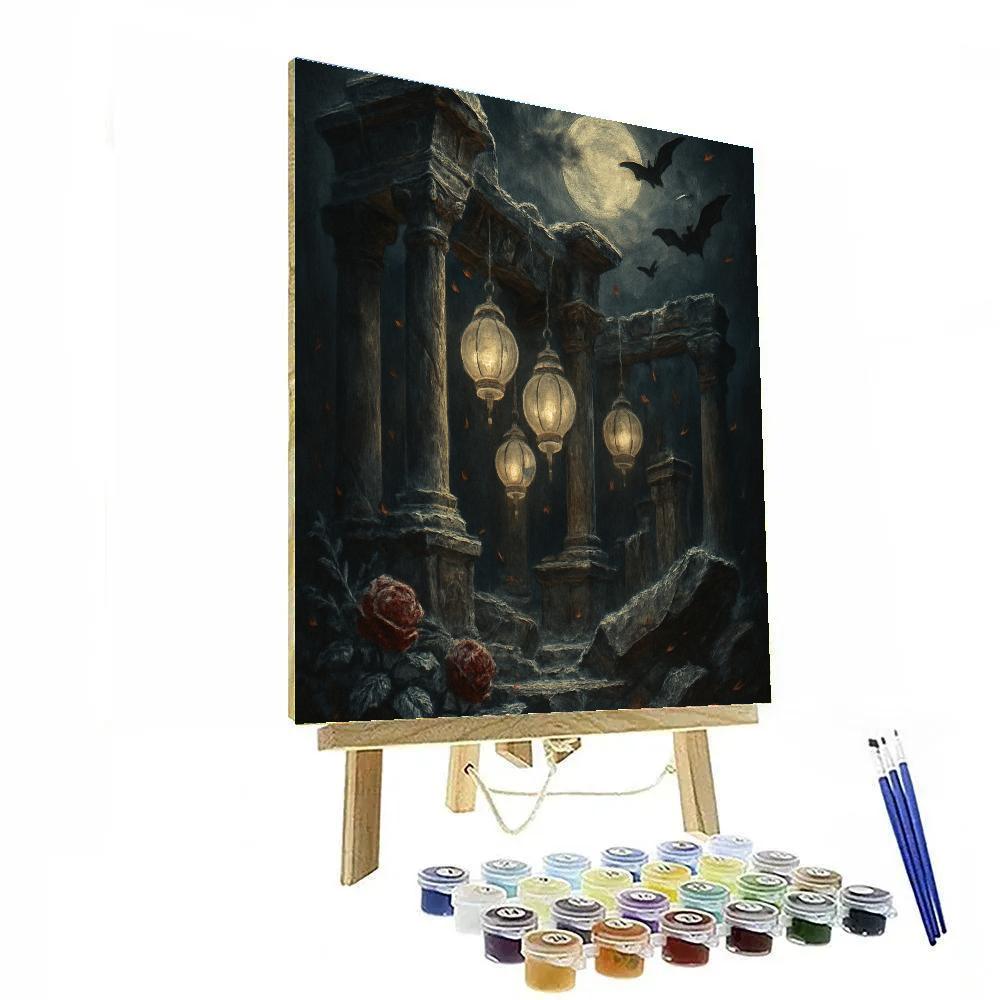 The Pale Lantern Ruins Painting by numbers kit