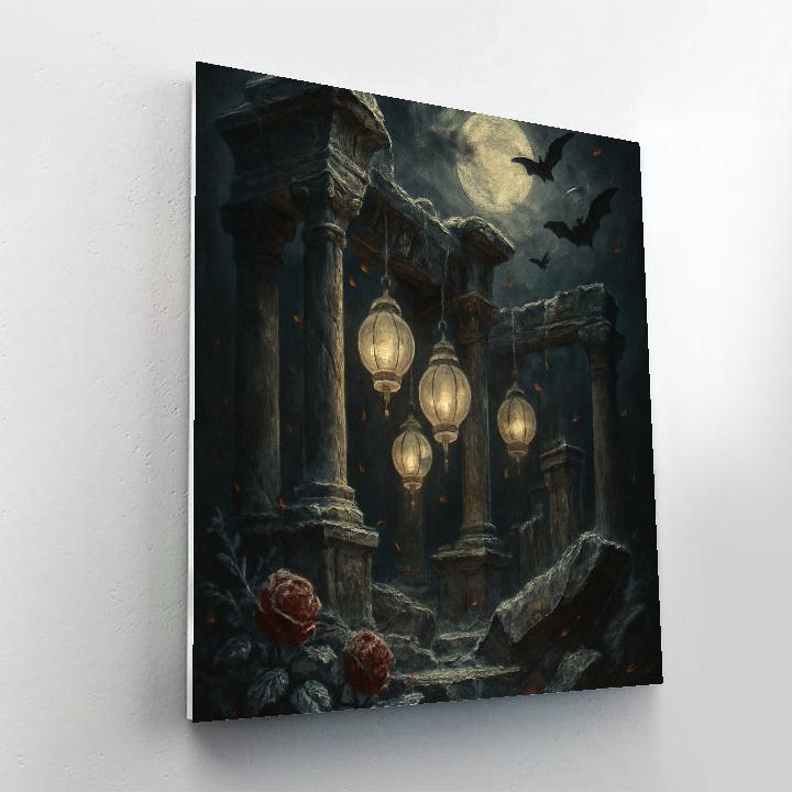 The Pale Lantern Ruins Painting by numbers kit