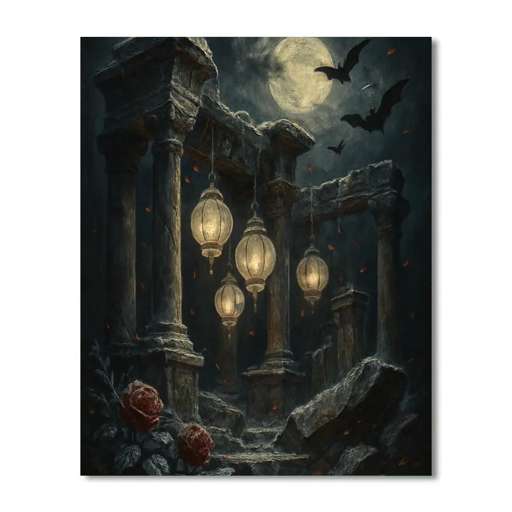 The Pale Lantern Ruins Painting by numbers kit