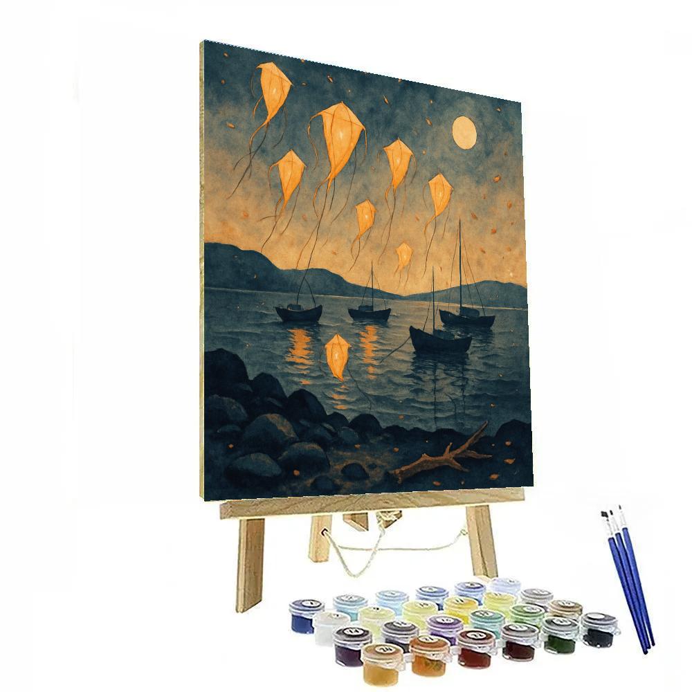 Lantern Bay Of Lost Kites paint by color