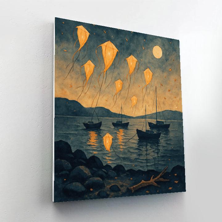 Lantern Bay Of Lost Kites paint by color