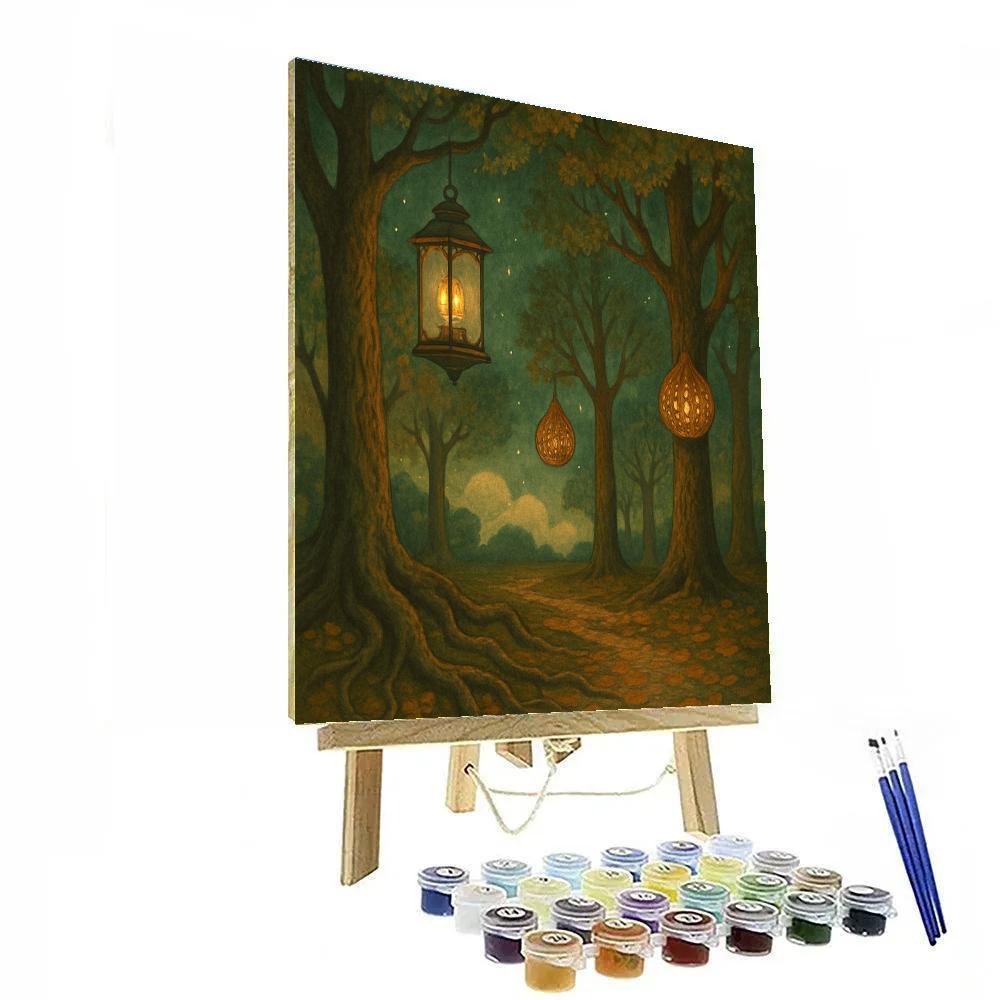 The Lantern Arboretum Paint by numbers art