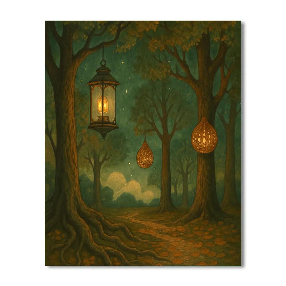 The Lantern Arboretum Paint by numbers art