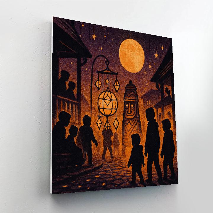 The Lanternwrights Lantern Parade Number painting