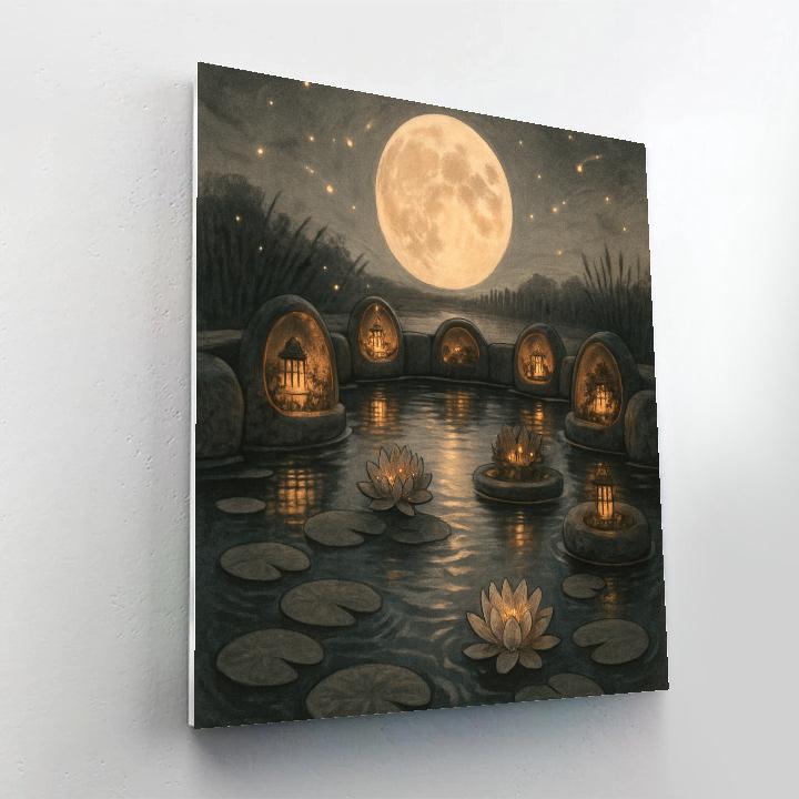 Lantern Hollows Of The Old Millpond DIY paint by numbers