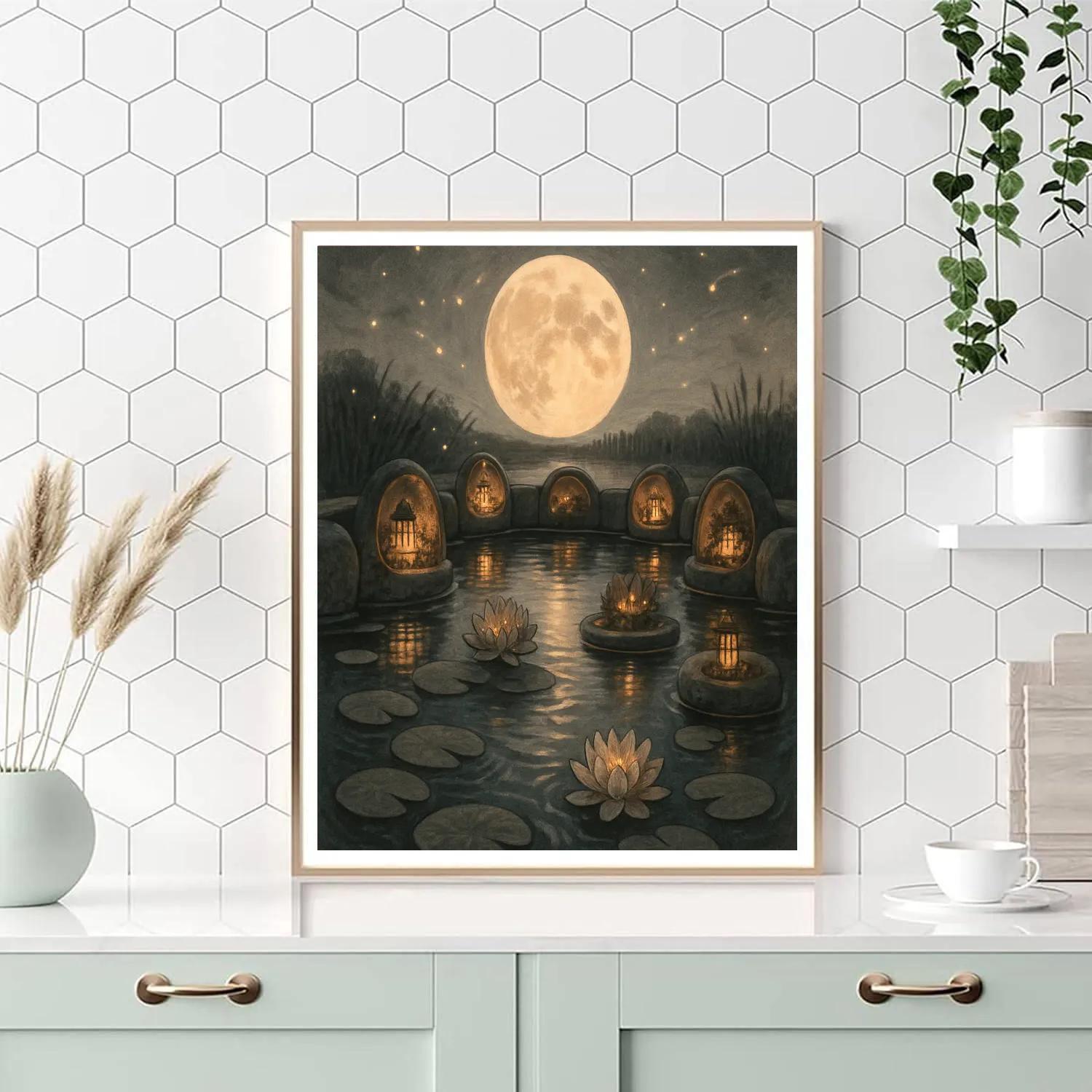 Lantern Hollows Of The Old Millpond DIY paint by numbers