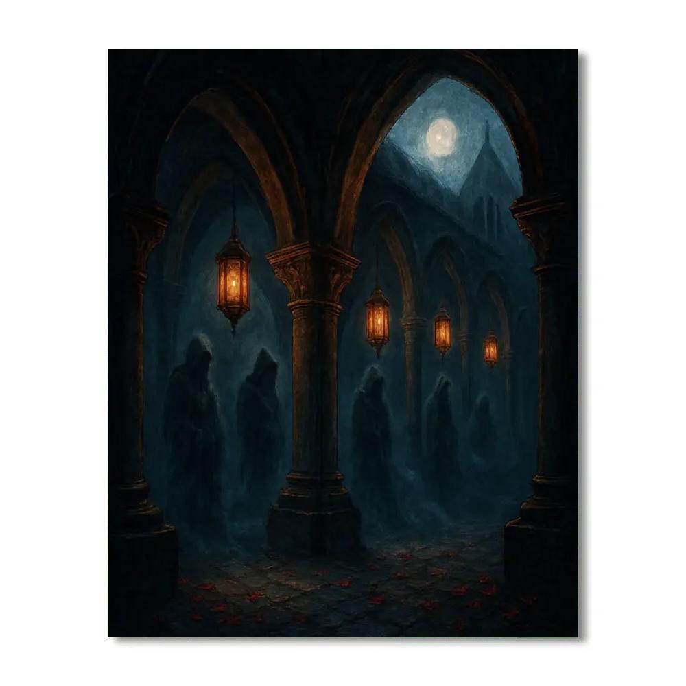 Lantern Abbey Twilight paint by color