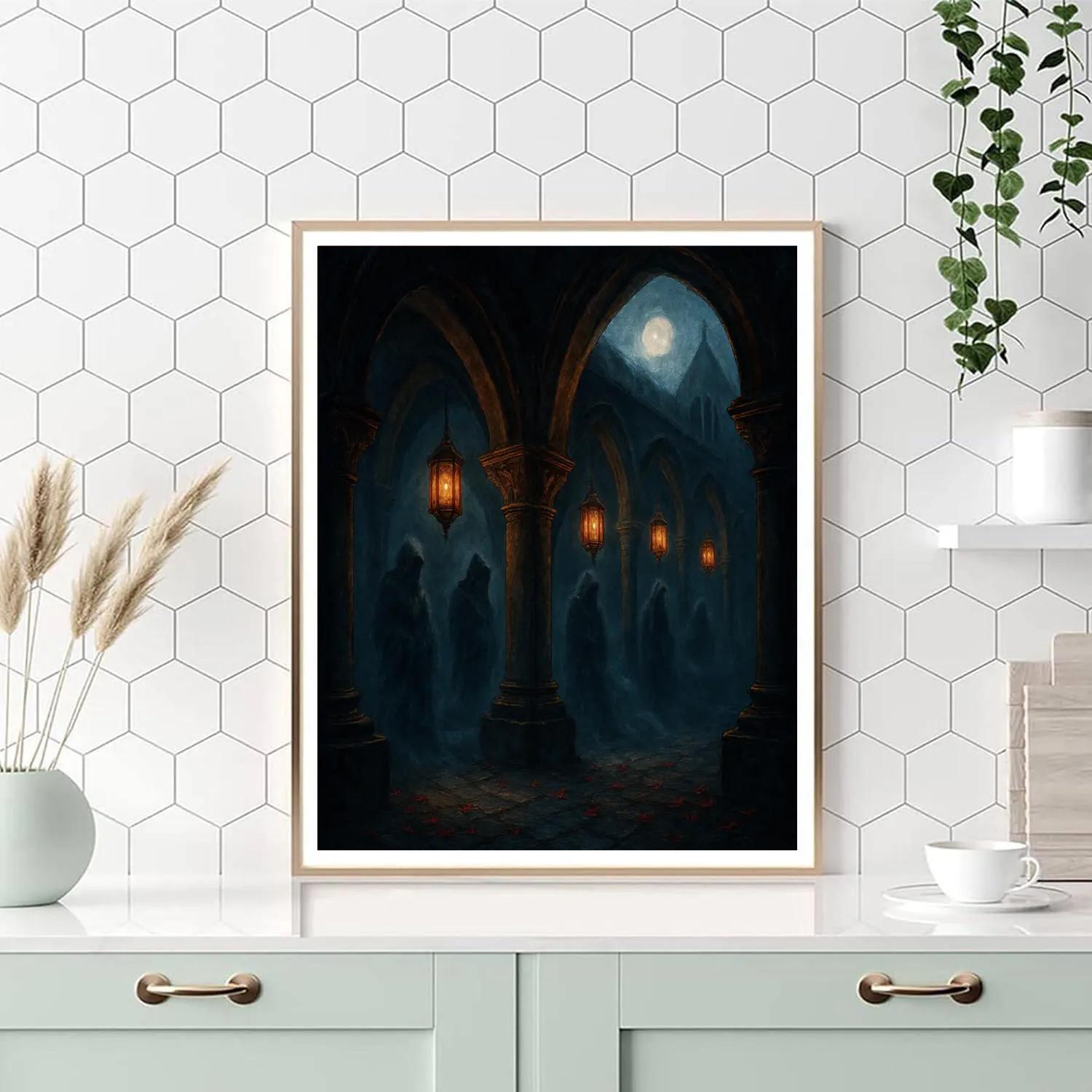Lantern Abbey Twilight paint by color