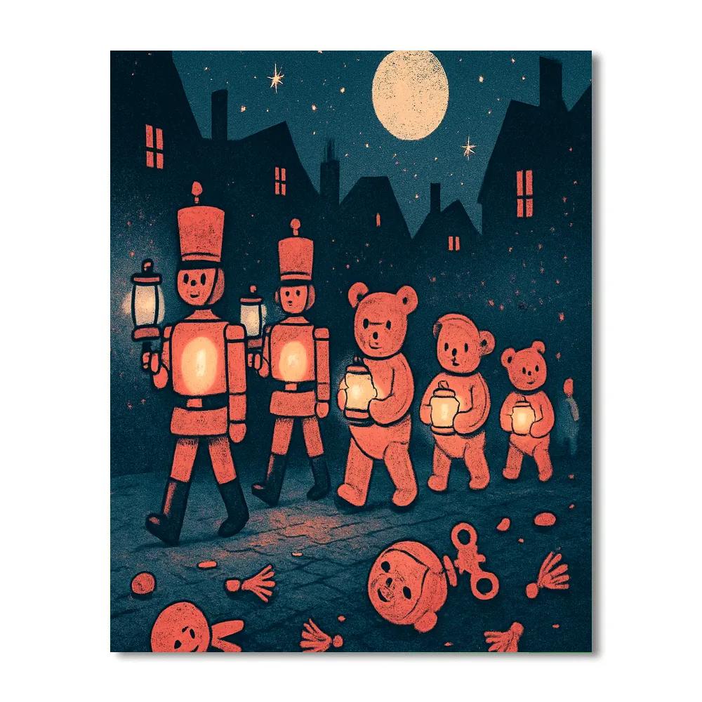 Lanternway Of The Forgotten Toys paint by color