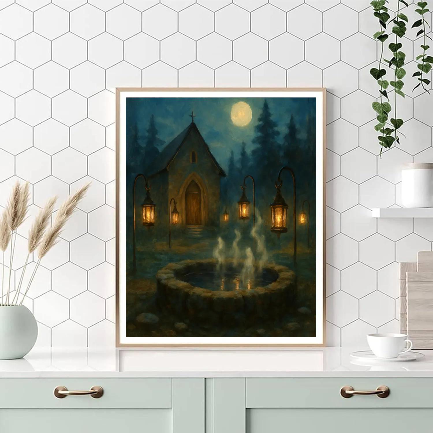 Lantern Hollow Chapel Yard Paint by numbers kits