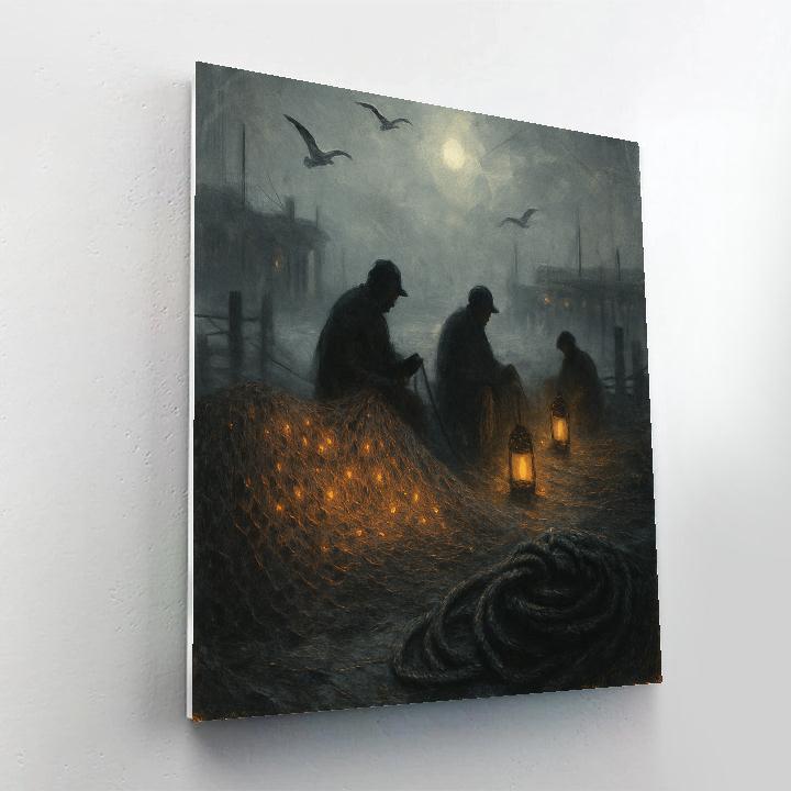 Lantern Harbor Of Whispering Nets Paint by numbers kits
