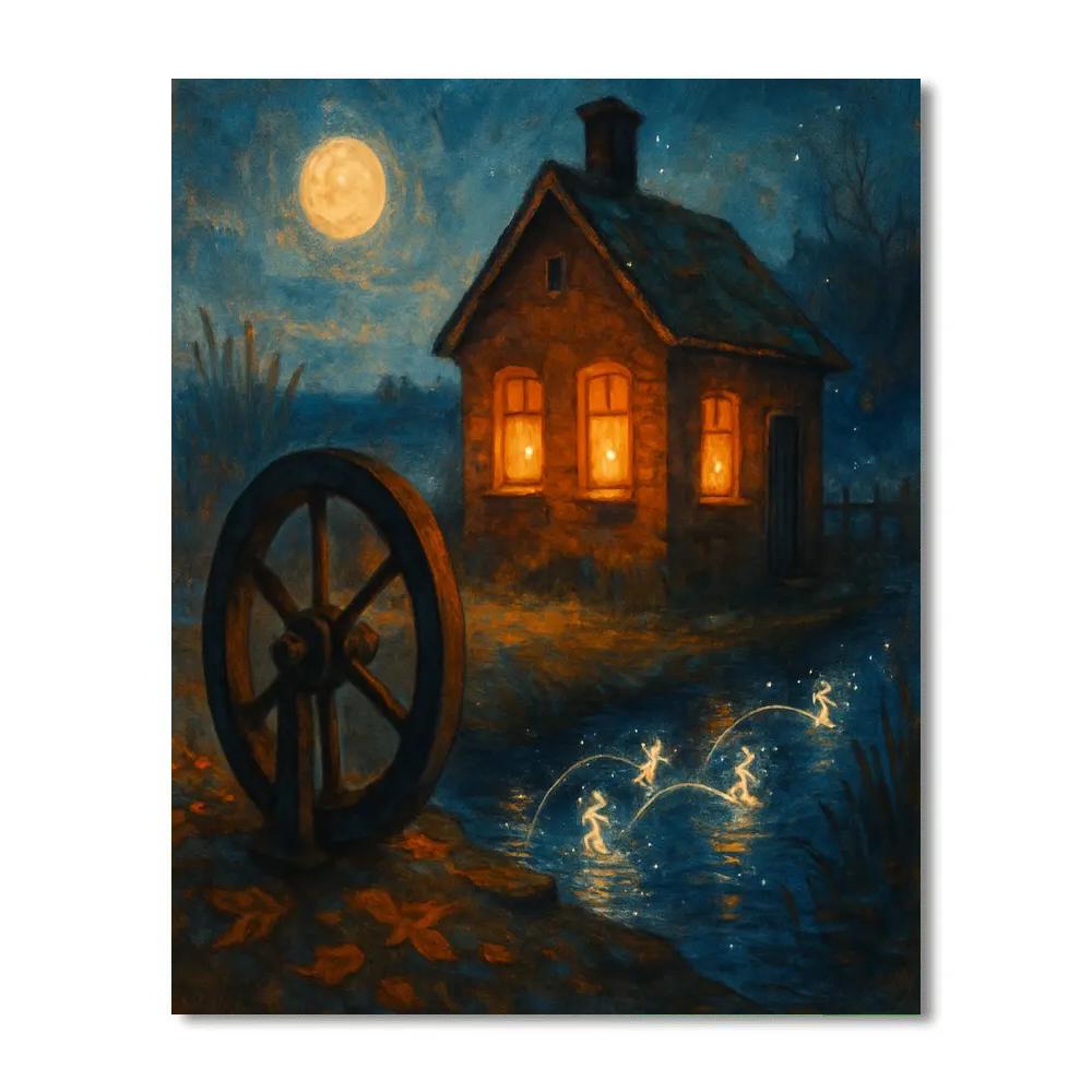 The Lanterned Pump House paint by numbers