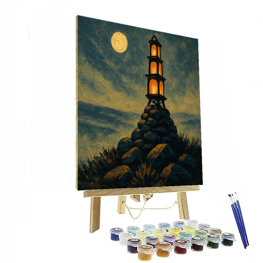 The Lanternwrights Ridge Beacon Painting by numbers kit