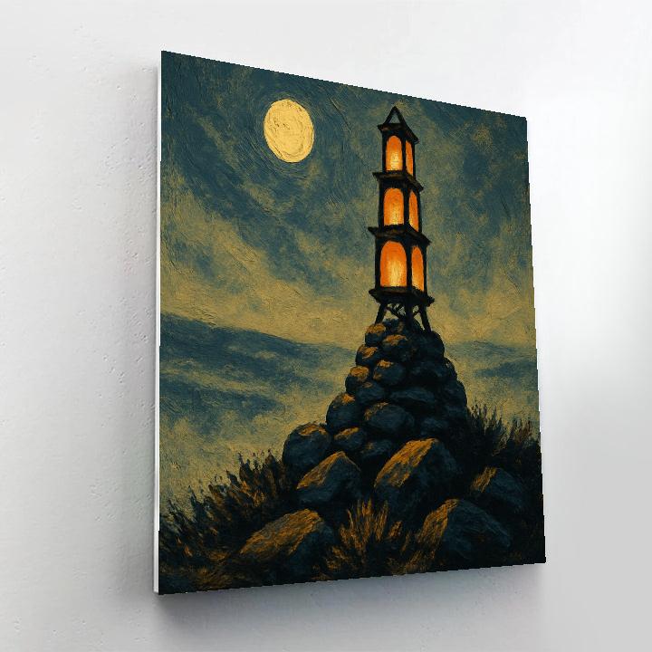 The Lanternwrights Ridge Beacon Painting by numbers kit
