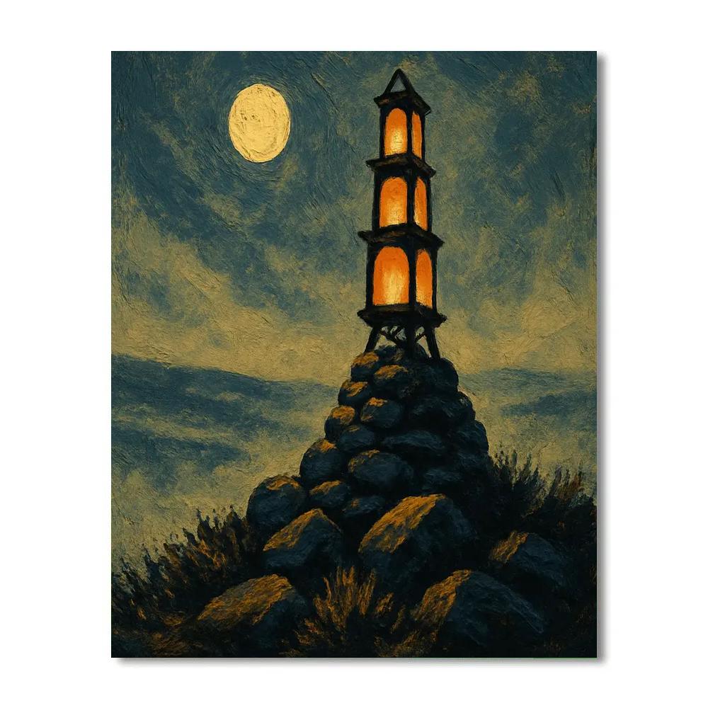 The Lanternwrights Ridge Beacon Painting by numbers kit