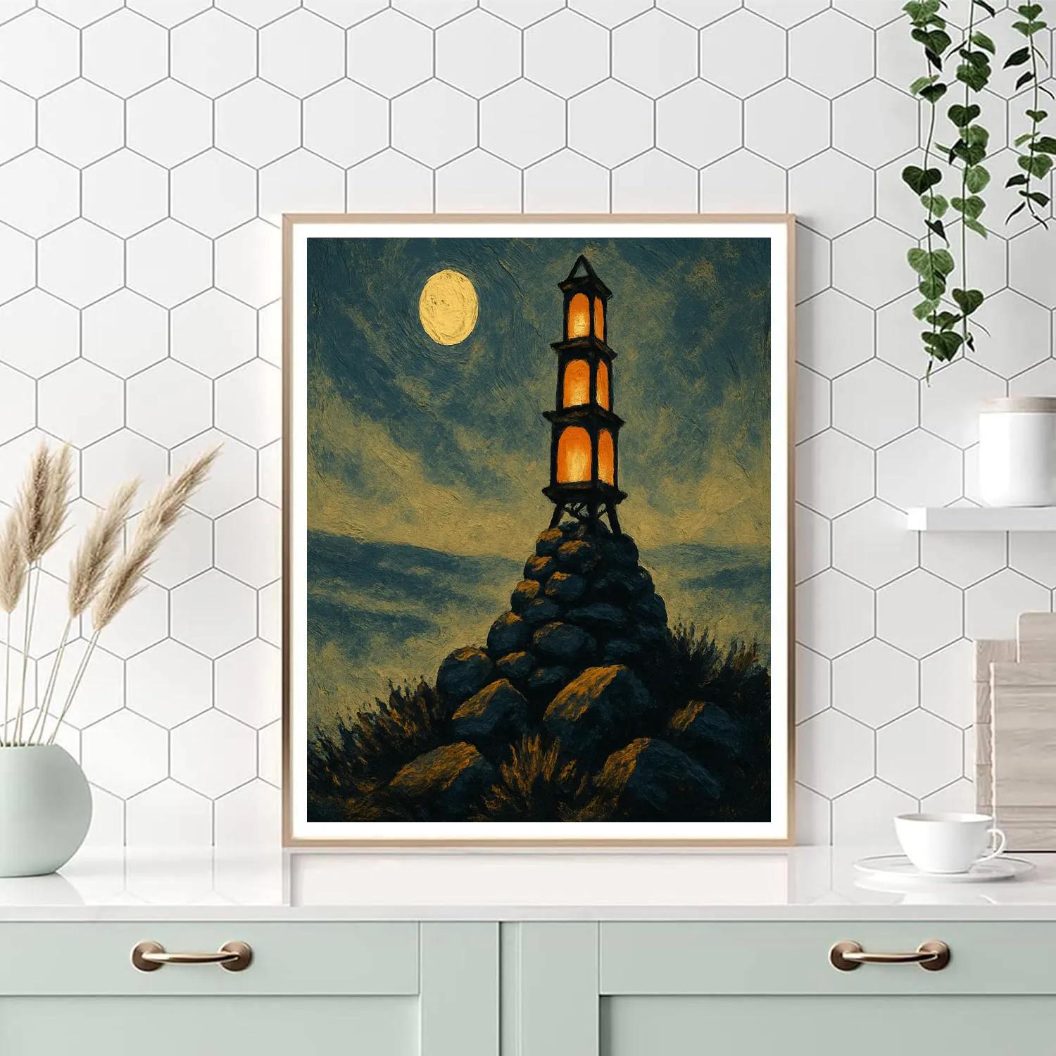 The Lanternwrights Ridge Beacon Painting by numbers kit