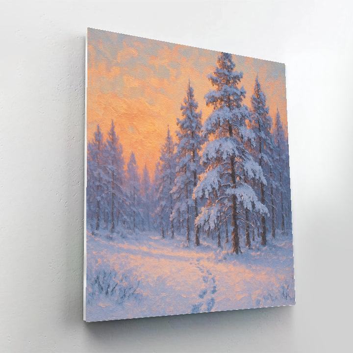 Sunrise Over The Pine Ridge paint by number