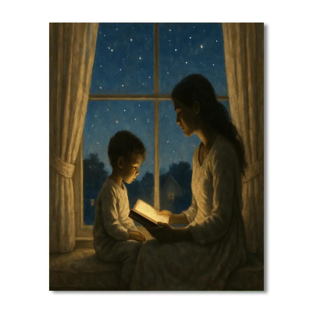 Bedtime Story Under Starlight DIY paint by numbers