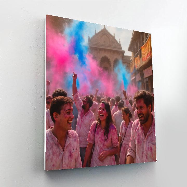 Holi Powder Streets Painting by numbers kit