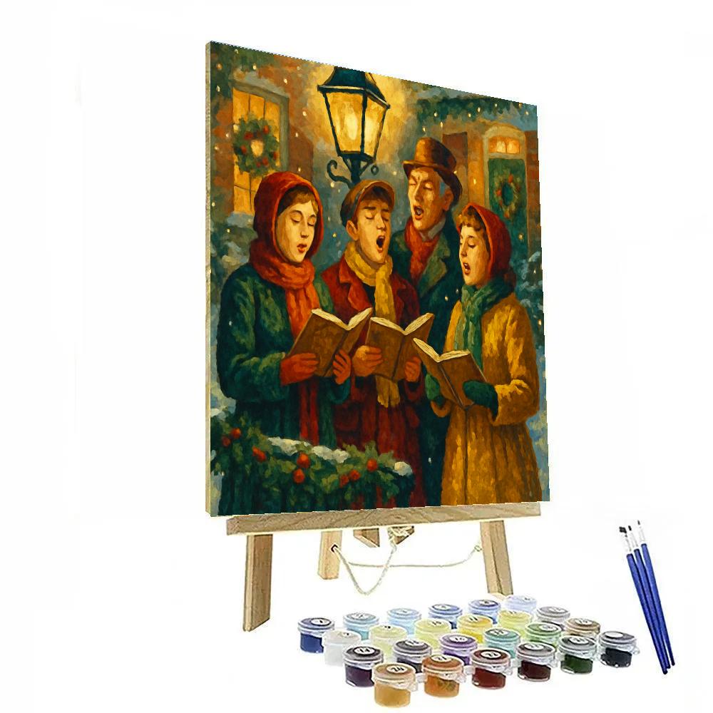 Carols Under Lanterns paint by numbers