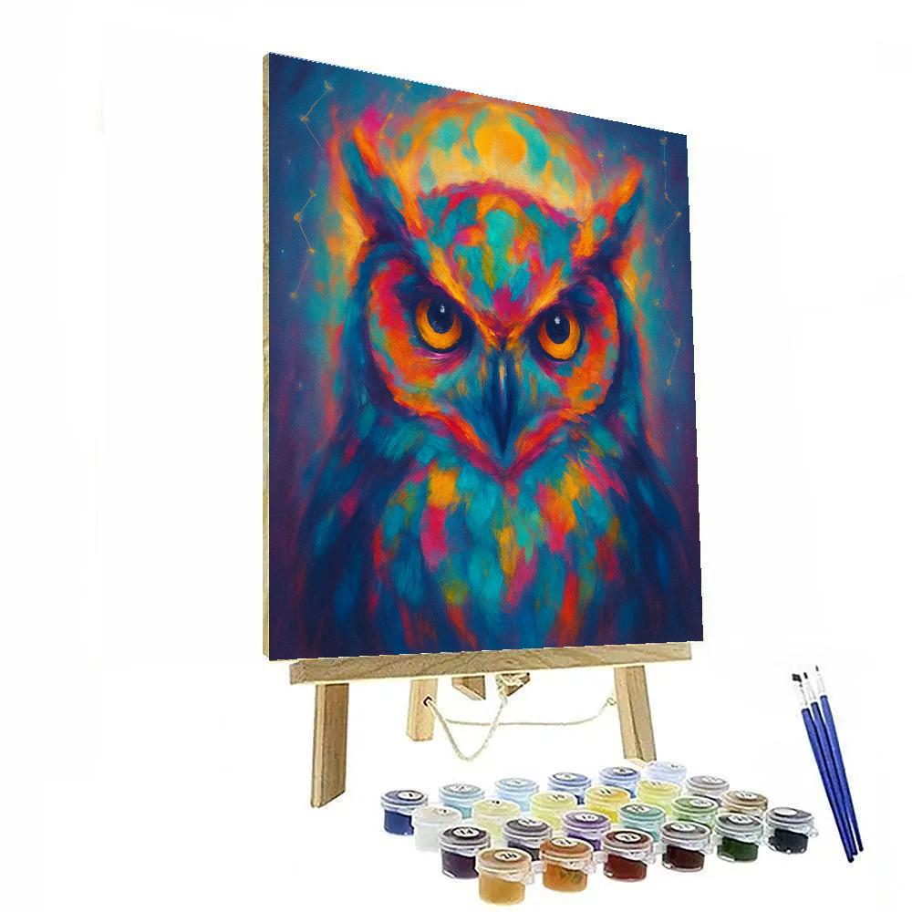 Aurora Owl Embrace Paint by numbers kits