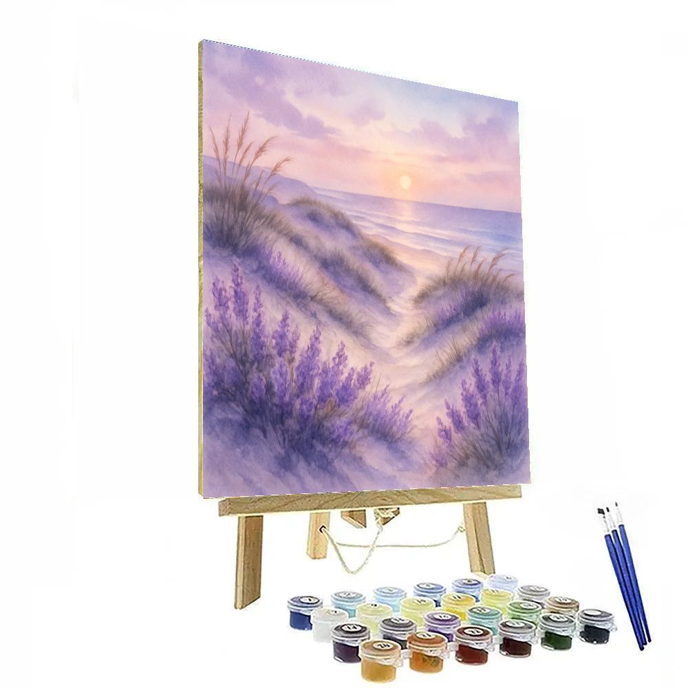 Seaside Lavender Dunes paint by numbers