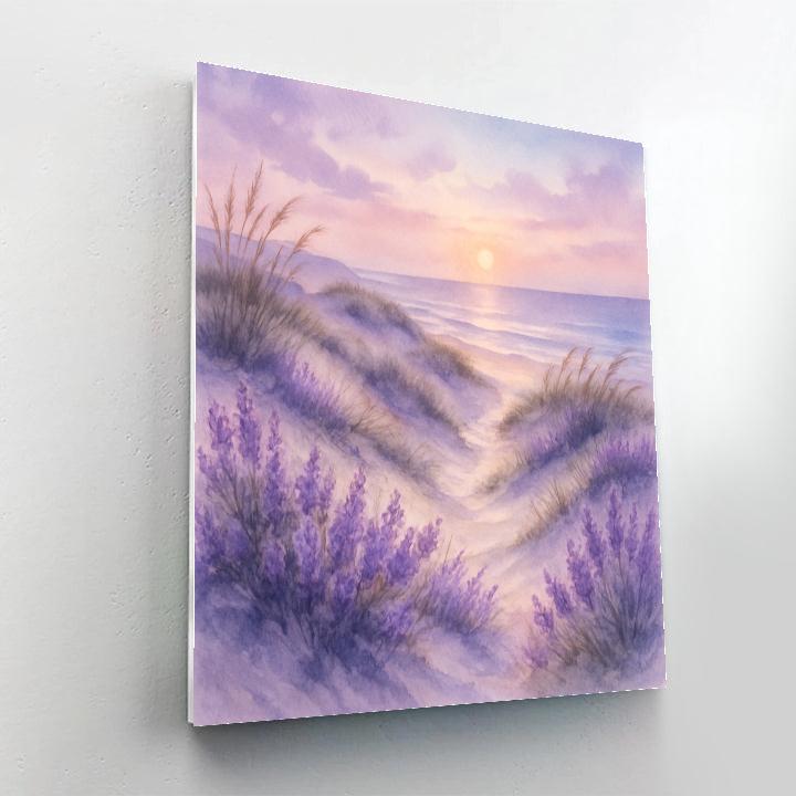 Seaside Lavender Dunes paint by numbers