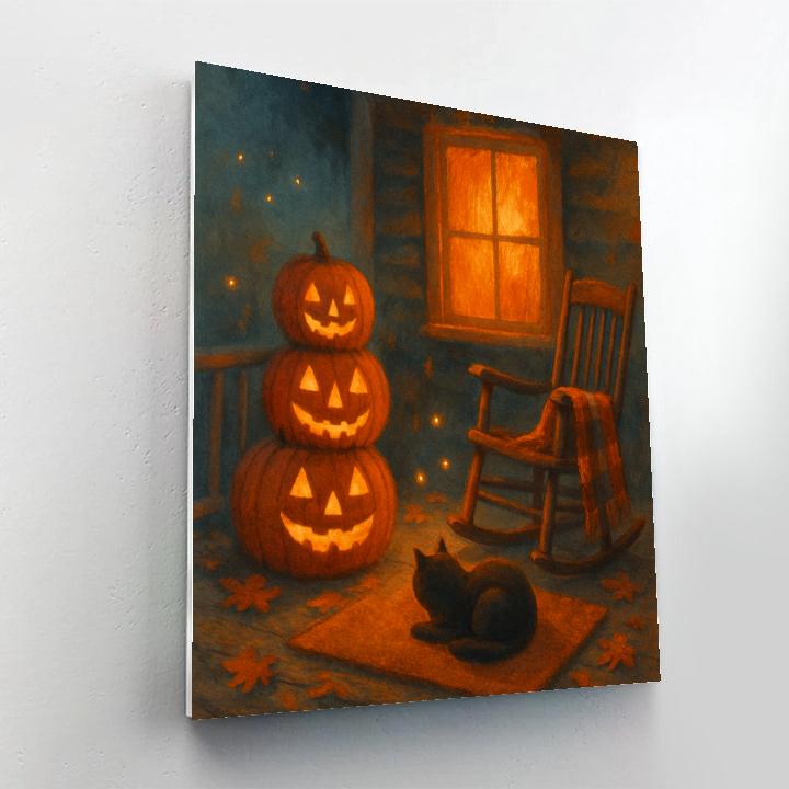 Autumn Porch Storybook paint by number