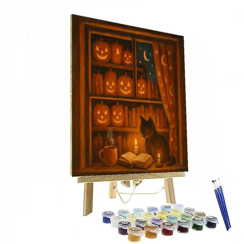 Pumpkin Moon Bookshop paint by color