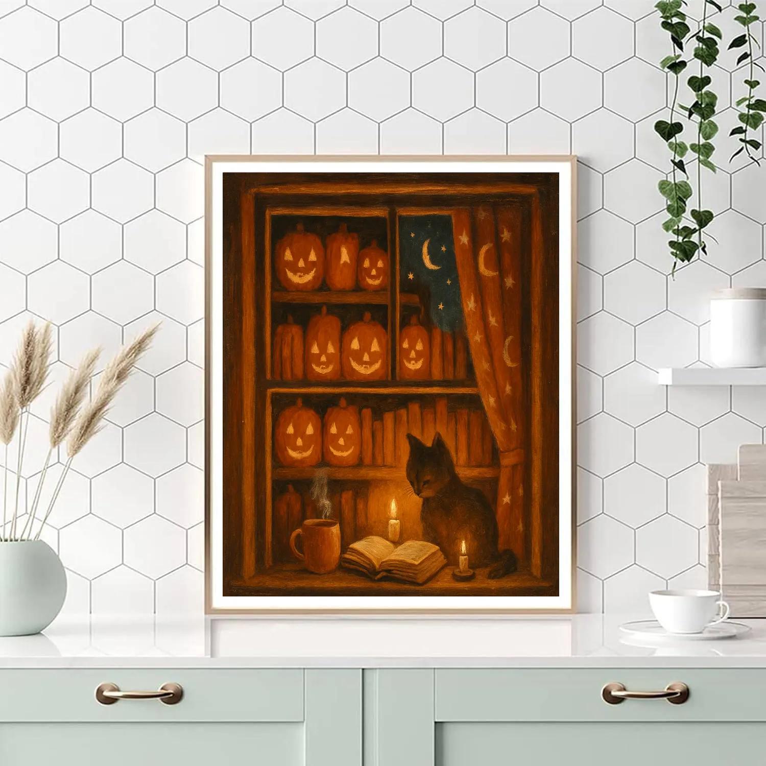 Pumpkin Moon Bookshop paint by color