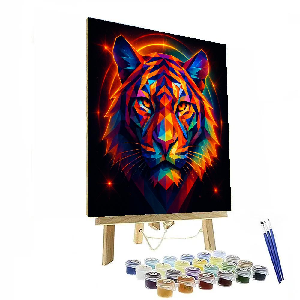 Solar Tiger Mask paint by number
