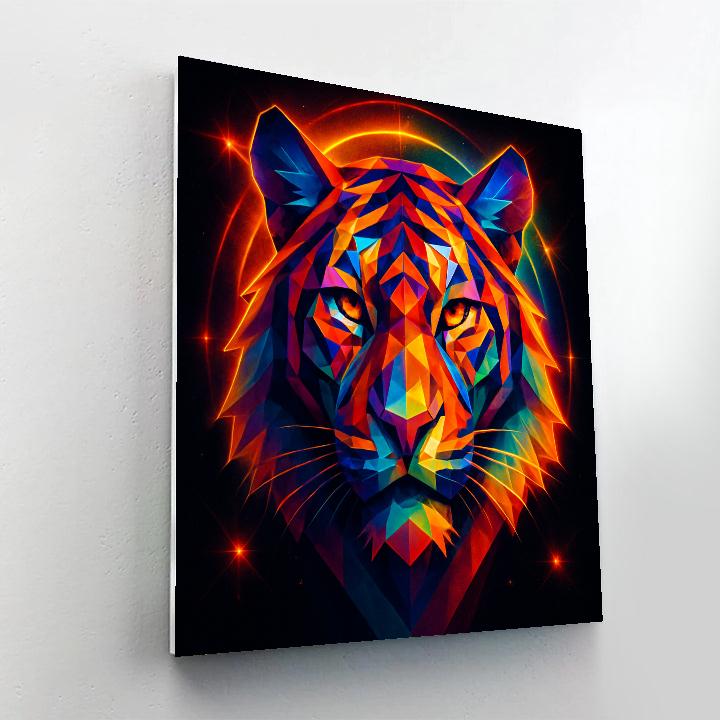 Solar Tiger Mask paint by number