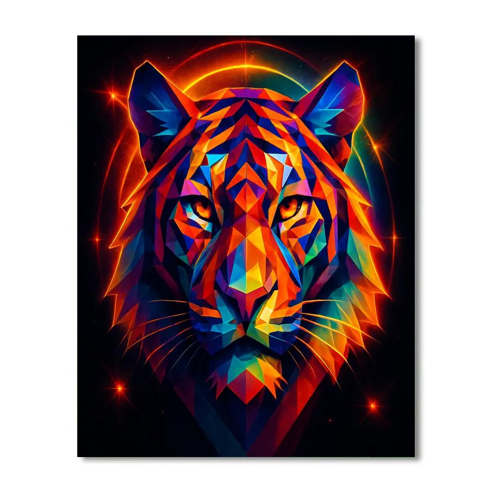 Solar Tiger Mask paint by number