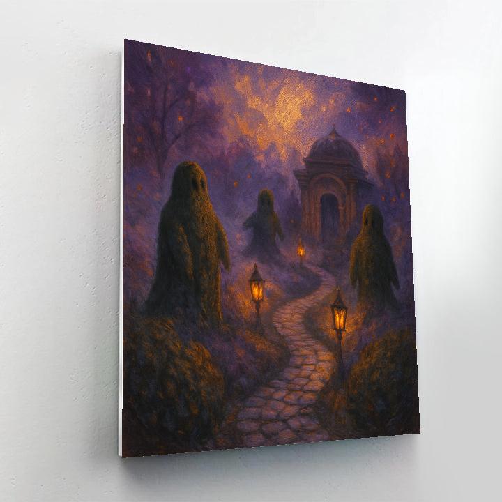 Haunted Garden Path DIY paint by numbers