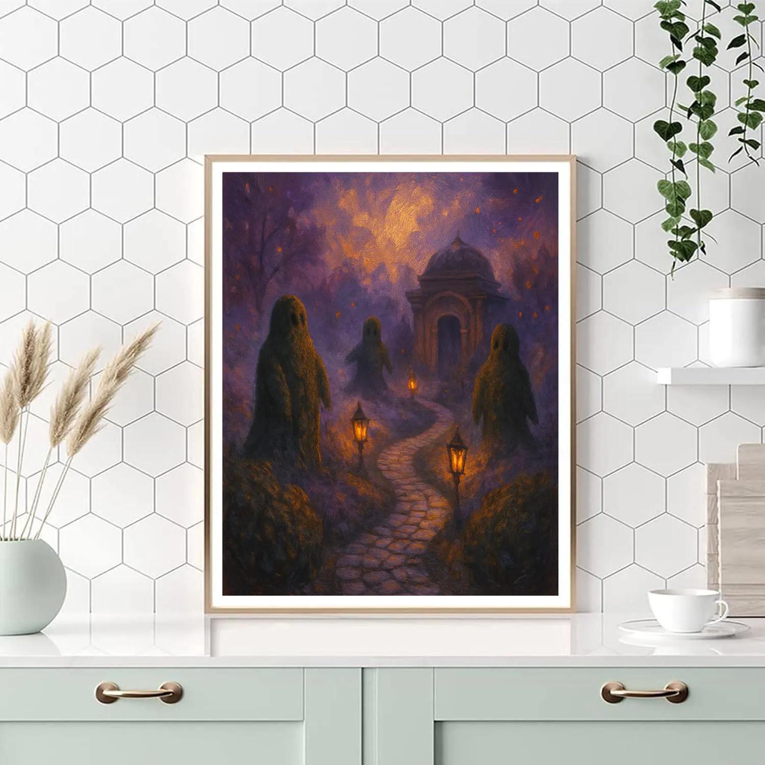 Haunted Garden Path DIY paint by numbers