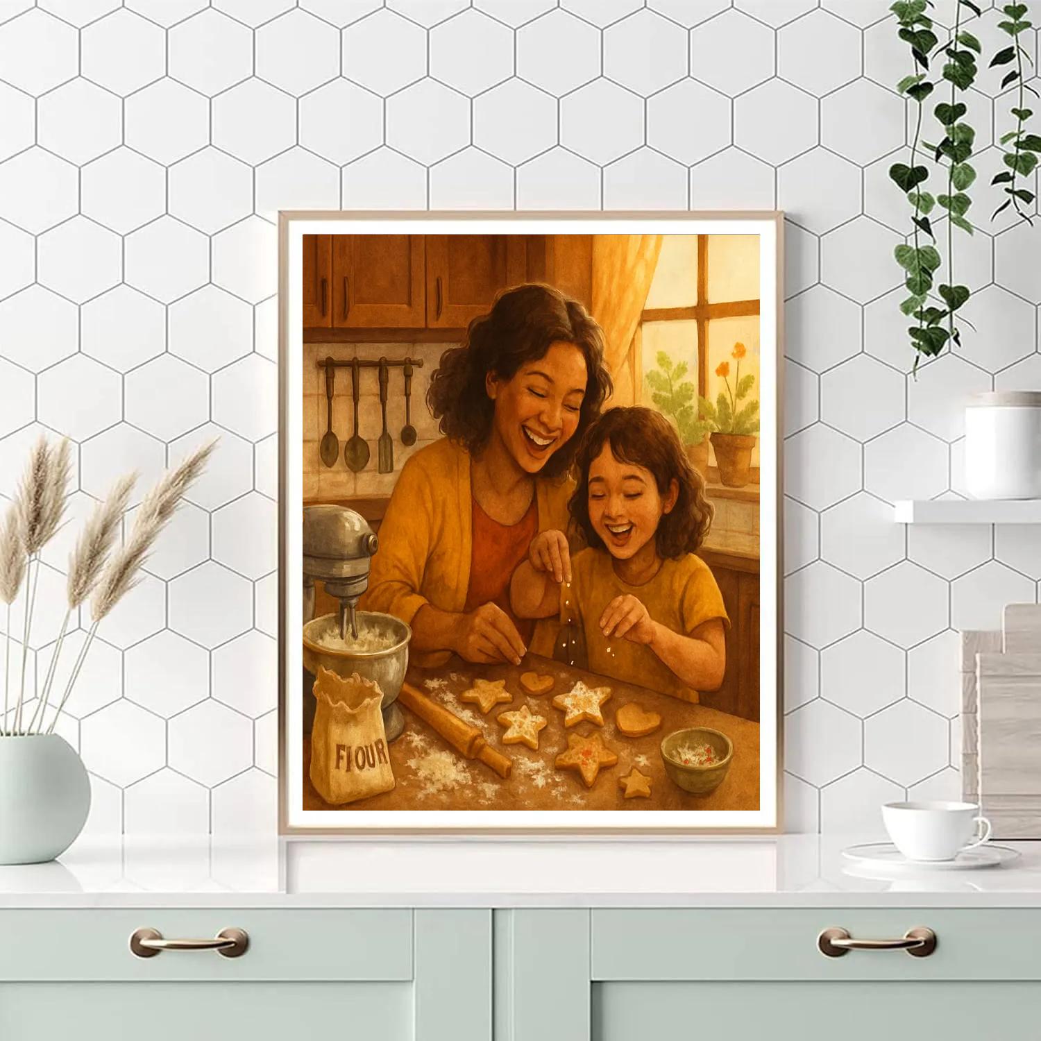 Cooking Memories Together Kitchen Warmth Paint by numbers kits
