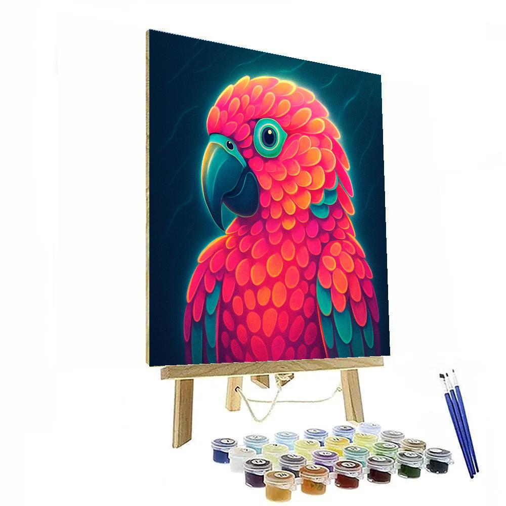 Coral Reef Parrot paint by number