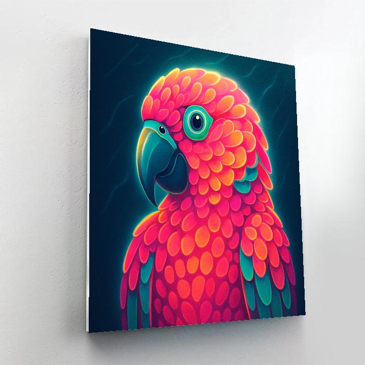 Coral Reef Parrot paint by number