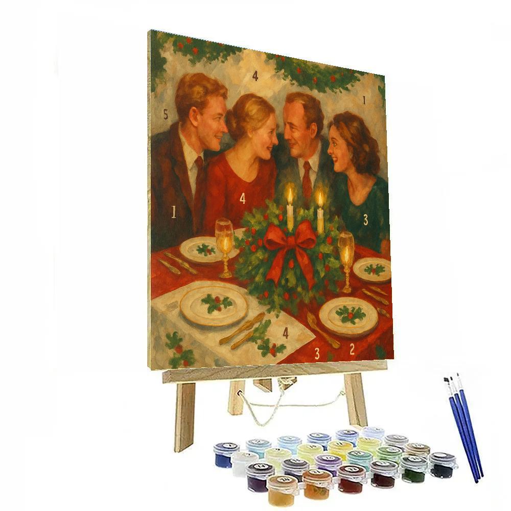 Ribboned Centerpiece Feast paint by color