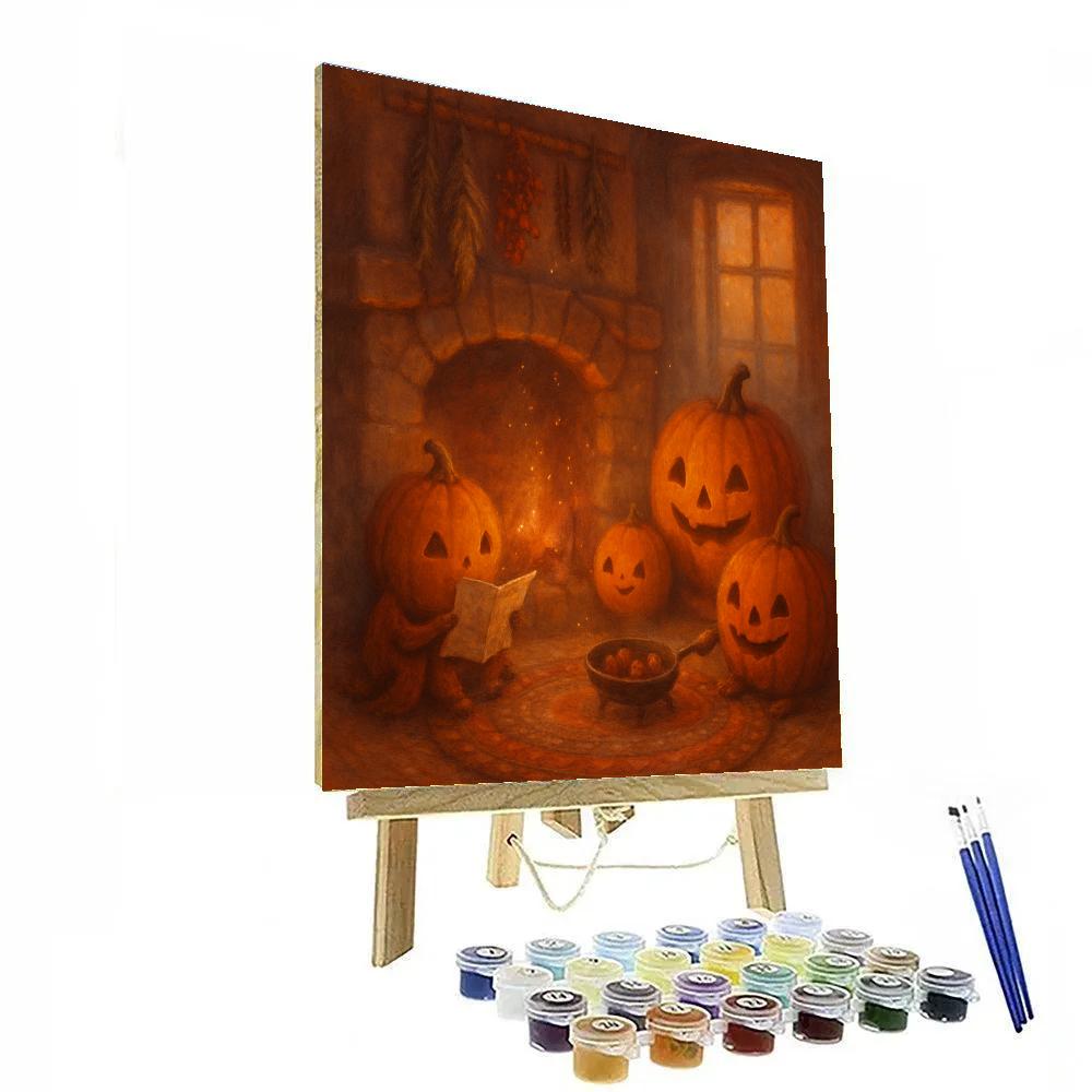 Chestnut Hearth Harvest Number painting